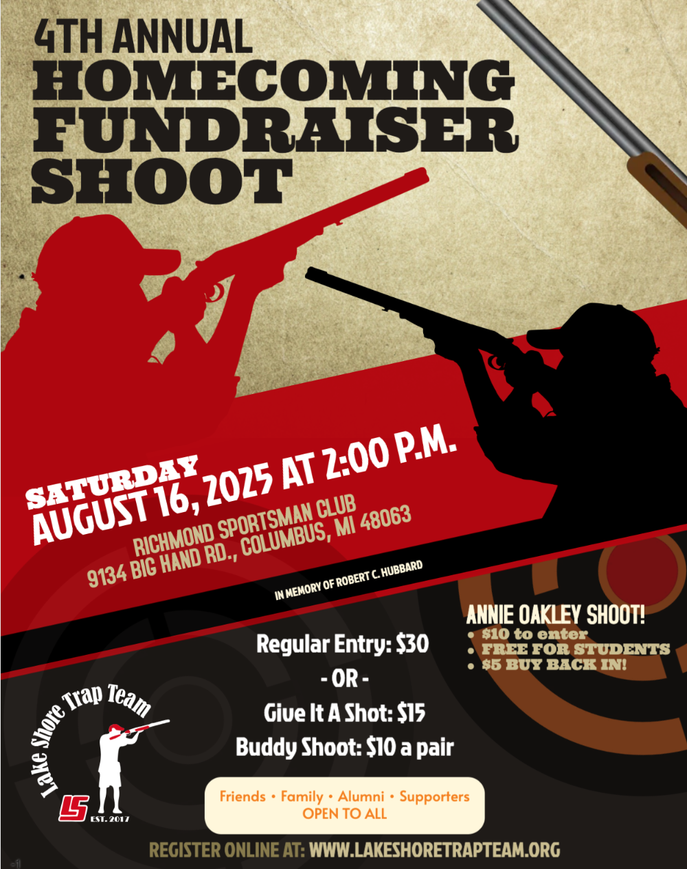 4th Annual Homecoming Fundraiser Shoot
